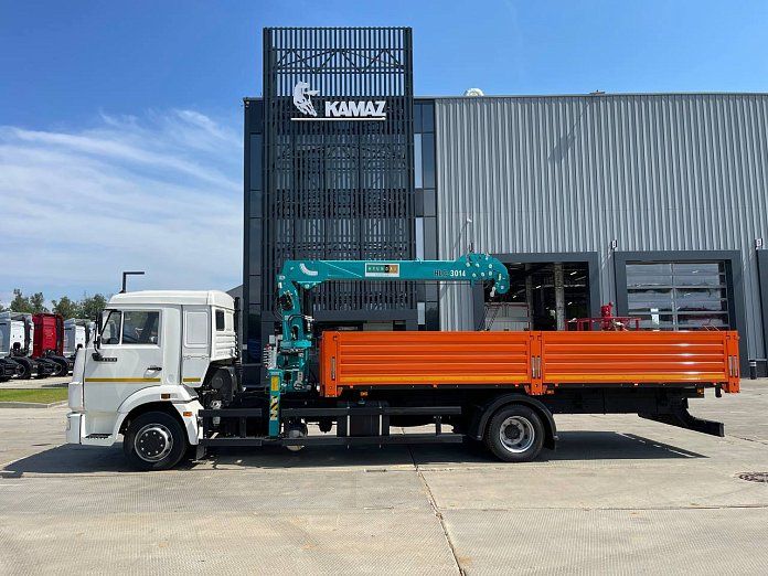 БОРТОВОЙ КАМАЗ 4308-3084-69 С КМУ HYUNDAI HLC-3014